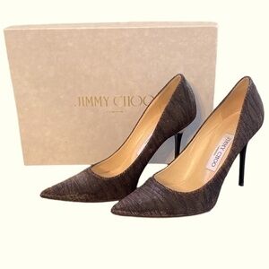 Jimmy Choo Zebra Lame' Glitter Pumps